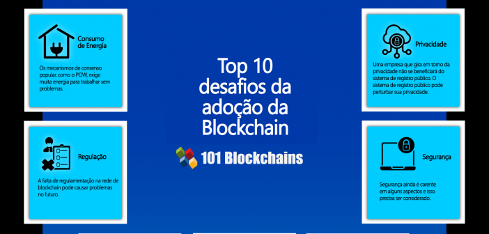 top 10 desafios da adoç¦o da blockchain