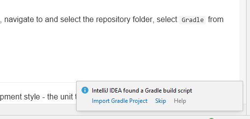 import gradle project