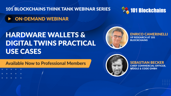 ON-DEMAND Webinar: Hardware Wallets & Digital Twins Practical Use Cases