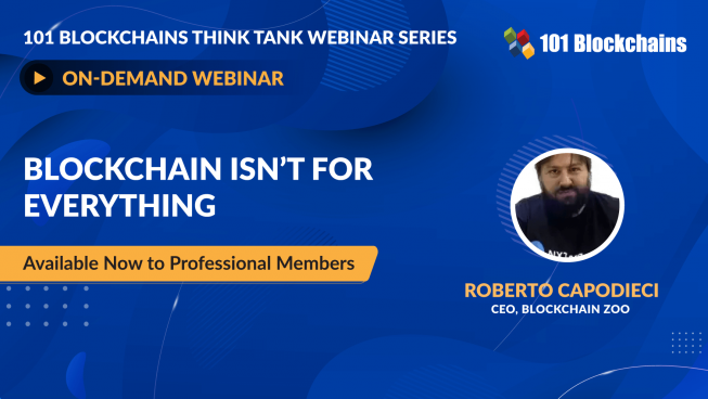 ON-DEMAND WEBINAR: Blockchain isn’t for everything