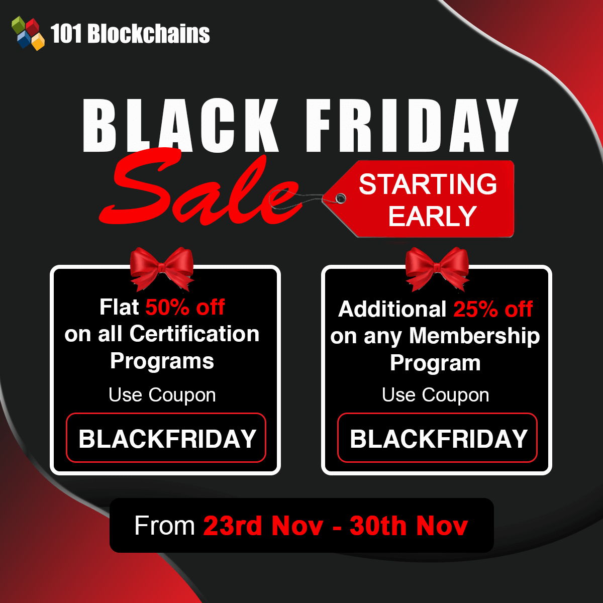 101 Blockchains Black Friday Sale 2022