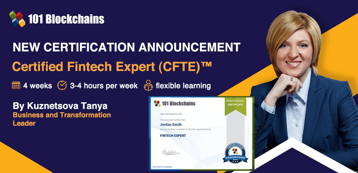 Certified Fintech Expert Certification Launched